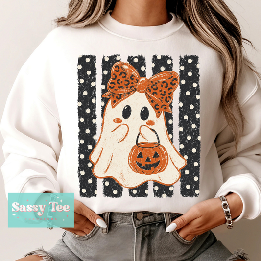 GHOST CUTE PREPPY STRIPES LEOPARD DOTS **Preorder/Restock Ships in 5-10 biz days**