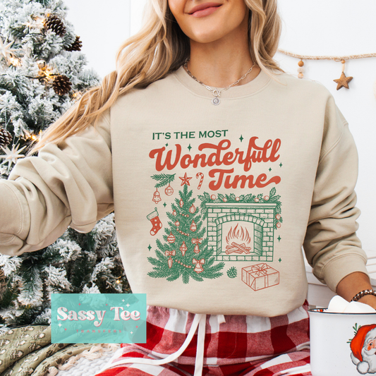 IT'S THE MOST WONDERFUL TIME CLASSIC CHRISTMAS RETRO **Preorder/Restock Ships in 5-10 biz days**