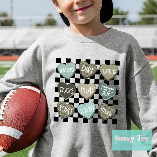 MAMA'S BOY VALENTINE RETRO CANDY HEARTS Kids **Preorder/Restock Ships in Est. 5-10 biz days**