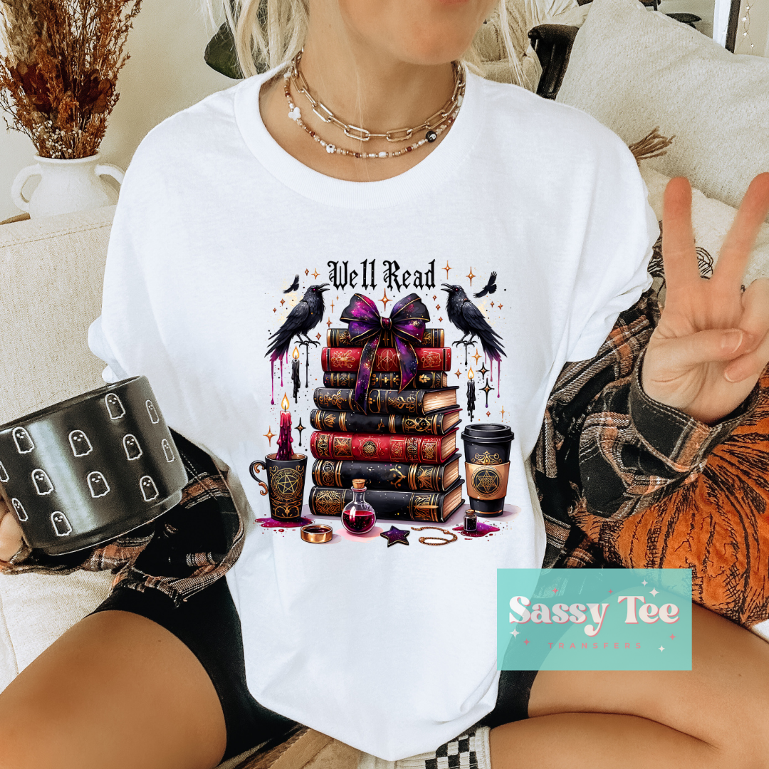 WELL READ SPOOKY BOOKS RAVEN **Preorder Ships in 5-10 biz days**