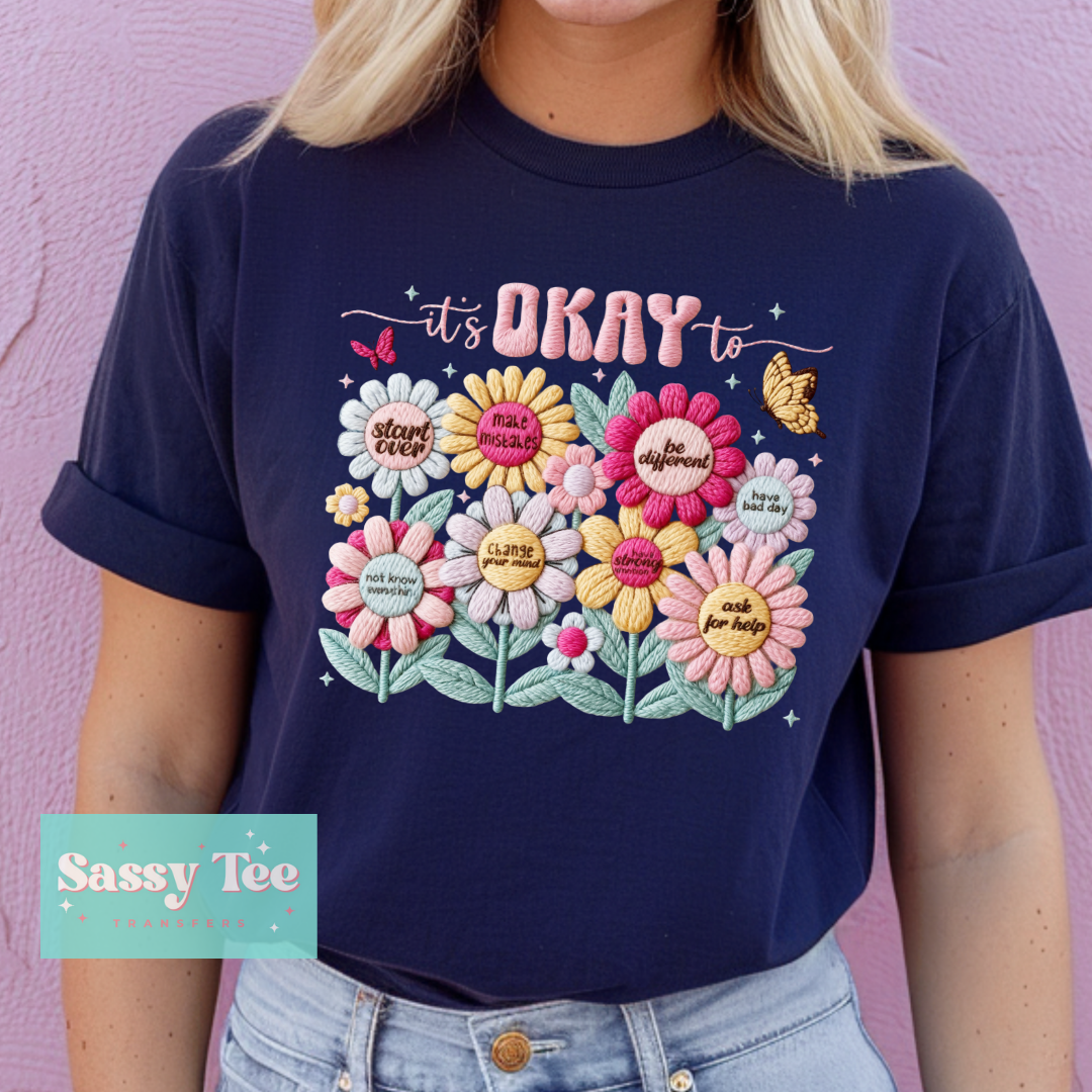 IT'S OKAY TO FLOWERS FAUX YARN **Preorder/Restock Ships in 5-10 biz days**
