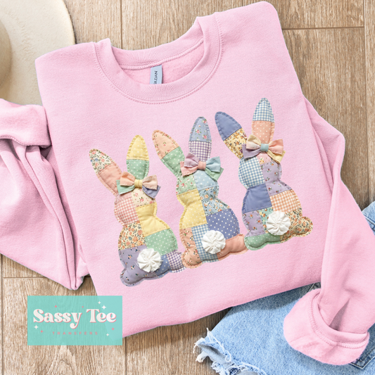 PASTEL COTTONTAIL BUNNIES PATCHWORK **Preorder/Restock Ships in 5-10 biz days**