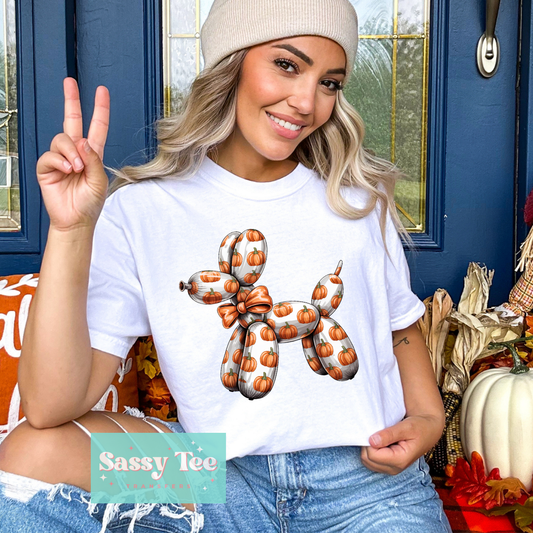 PUMPKIN BALLOON DOG WHITE **Preorder/Restock Ships in Est. 5-10 biz days**
