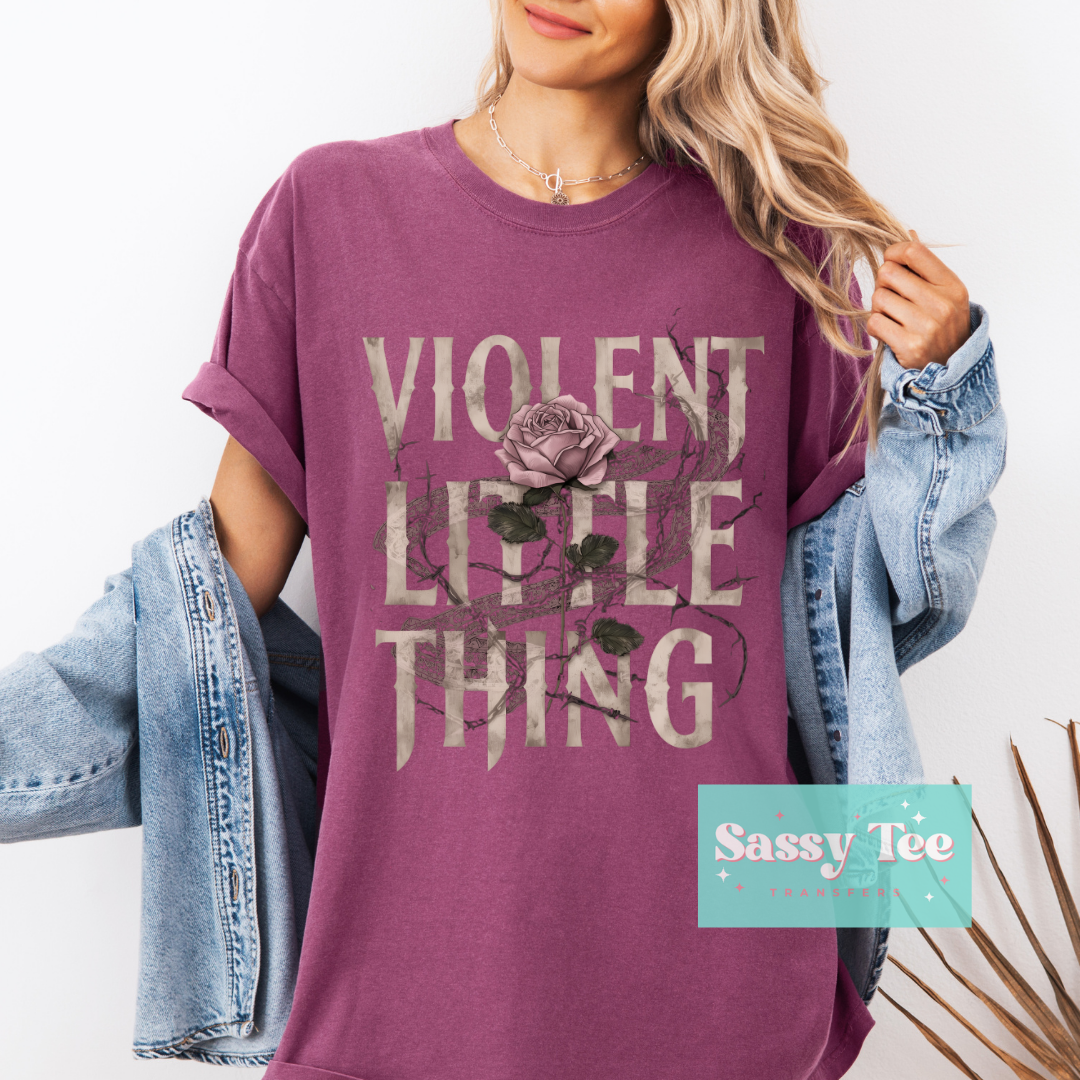 VIOLENT LITTLE THING DISTRESSED ROSE BOOK **Preorder/Restock Ships in 5-10 biz days**