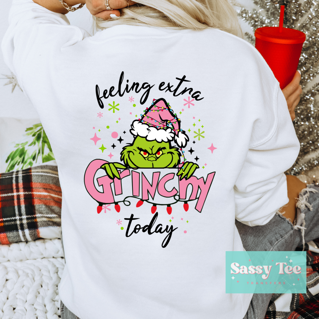 PINK FEELIN GRINCHY Front + Back options **Preorder/Restock Ships in 5-10 biz days**