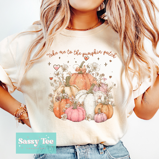 TAKE ME PUMPKIN PATCH PINK HEARTS **Preorder/Restock Ships in 5-10 biz days**