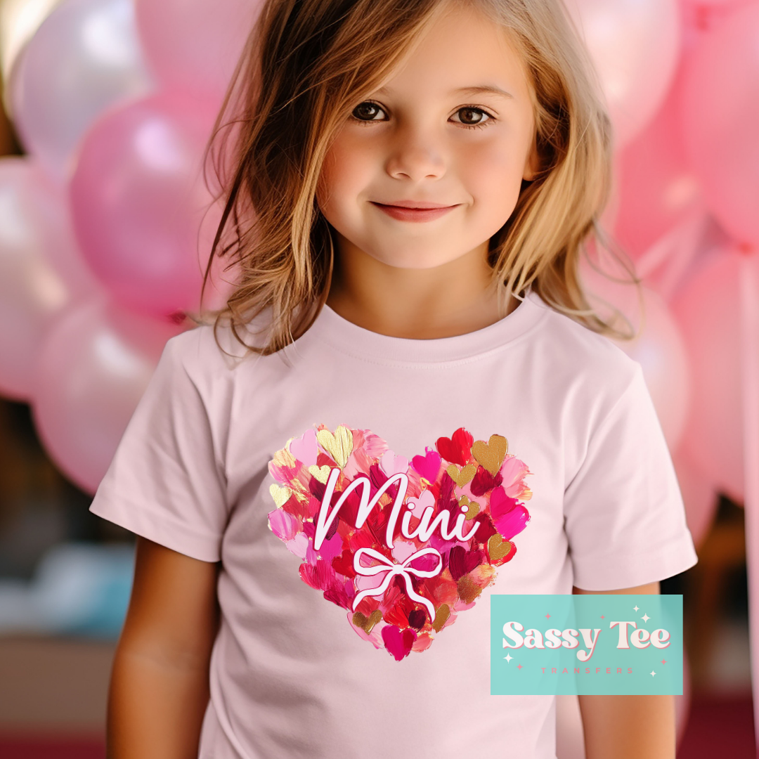 HEART ART MINI BOW Kids **Preorder, Ships in 5-9 biz days**