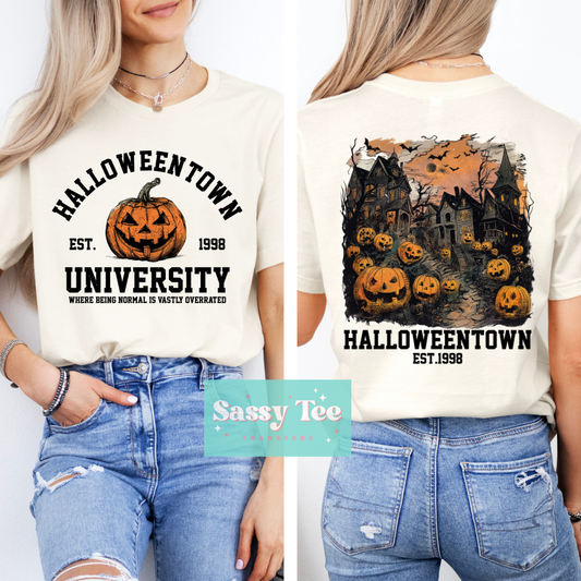 HALLOWEEN UNIVERSITY Front + Back options **Preorder/Restock Ships in 5-10 biz days**