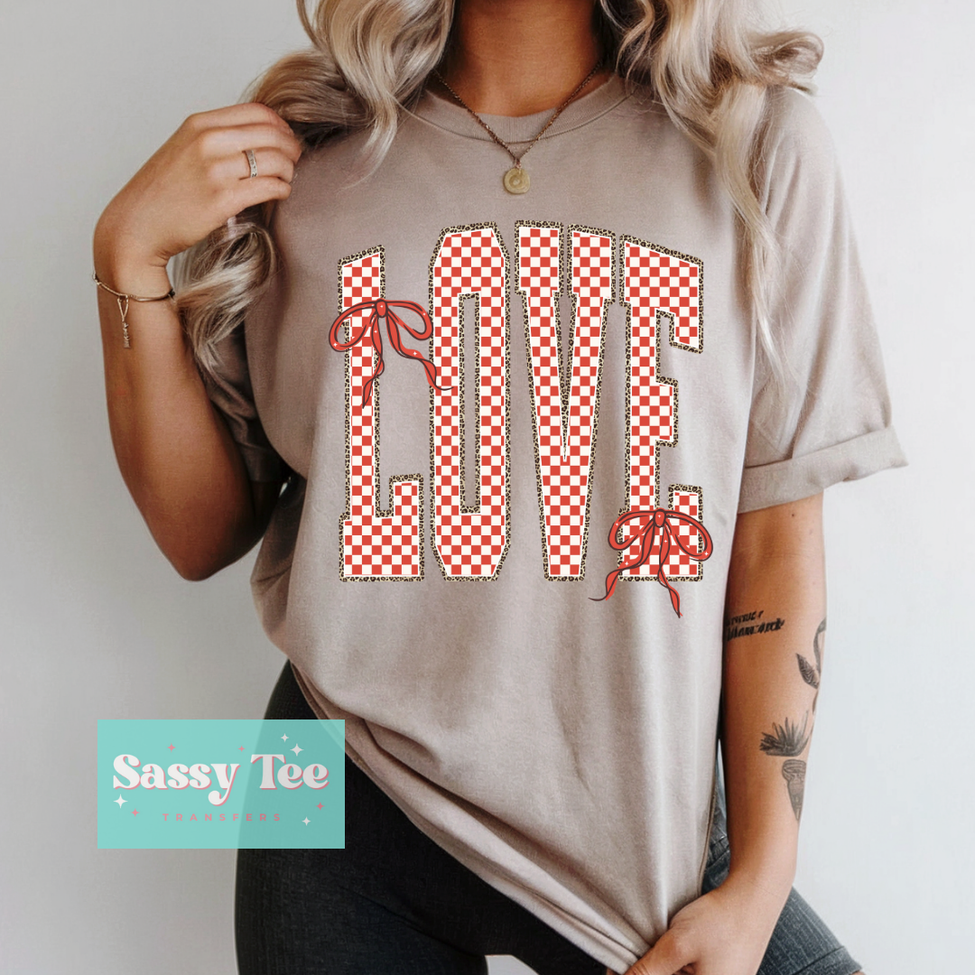 LOVE LEOPARD BOWS RETRO **Preorder/Restock Ships in 5-10 biz days**