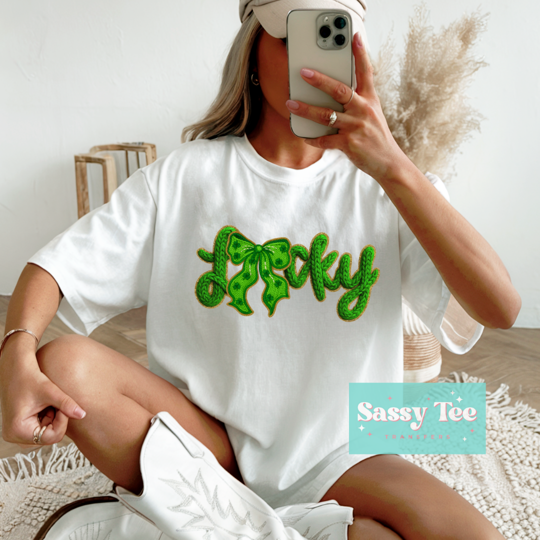 LUCKY BOW FAUX YARN **Preorder/Restock Ships in 5-10 biz days**