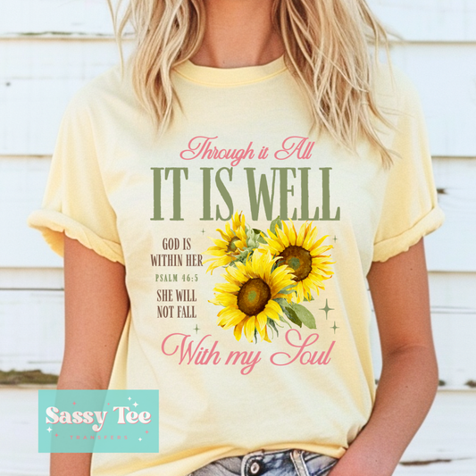 SUNFLOWERS IT IS WELL MY SOUL **Preorder/Restock Ships in 5-10 biz days**
