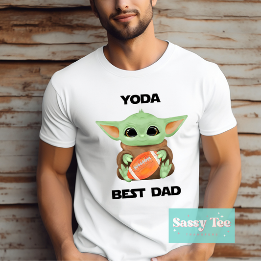 YODA BEST DAD FOOTBALL **Preorder/Restock Ships in Est. 5-12 biz days**
