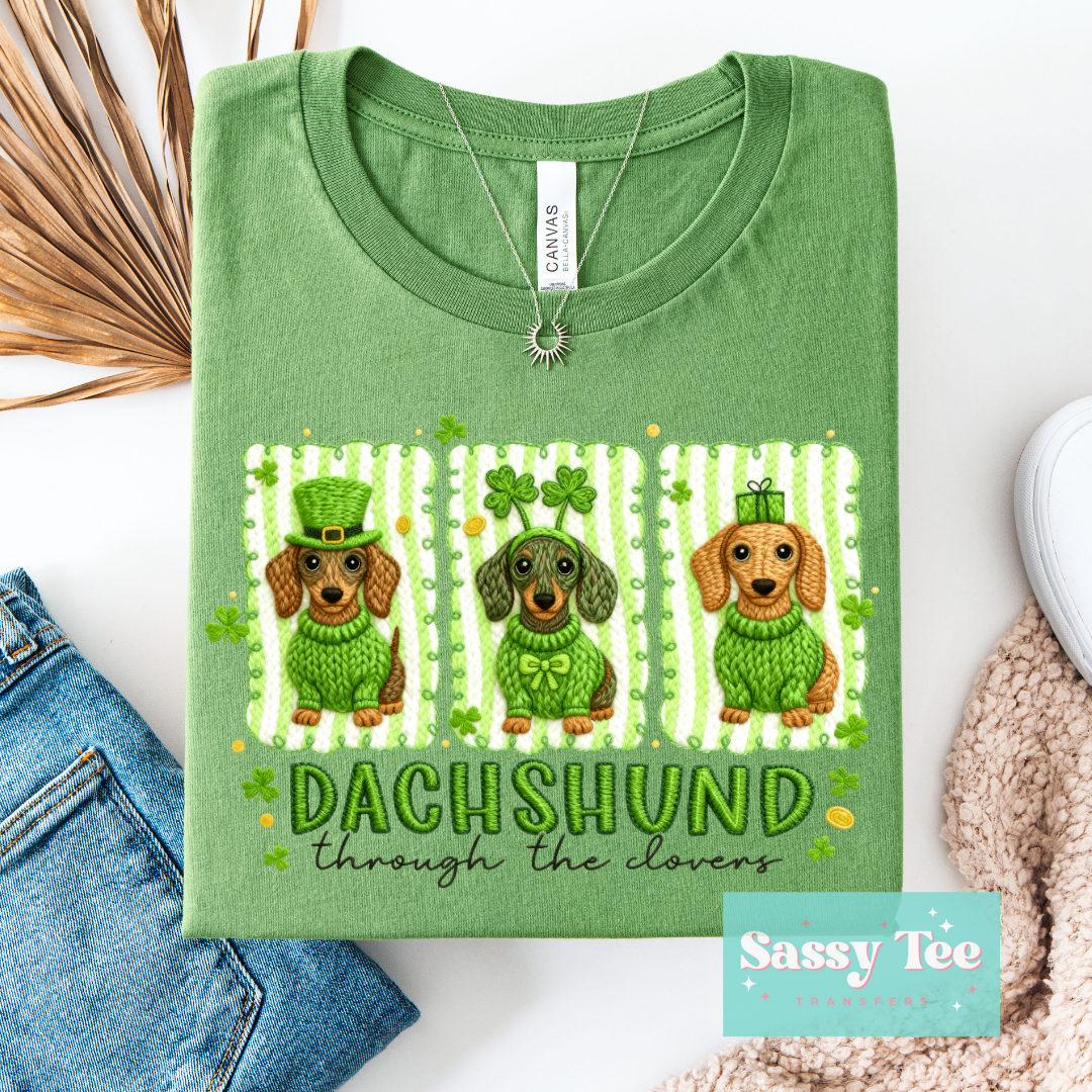 DACHSHUND THROUGH THE CLOVERS **Preorder/Restock Ships in 5-10 biz days**