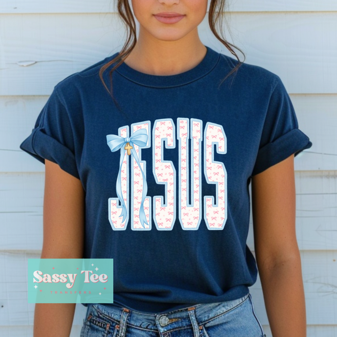 JESUS BLUE BOW COQUETTE **Preorder/Restock Ships in 5-10 biz days**