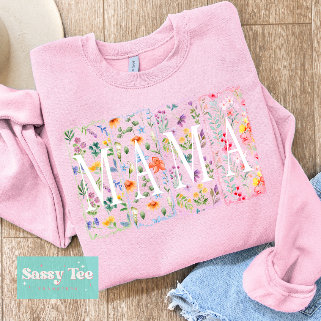 MAMA SPRING FLORAL BRIGHT WHITE **Preorder/Restock Ships in 5-10 biz days**