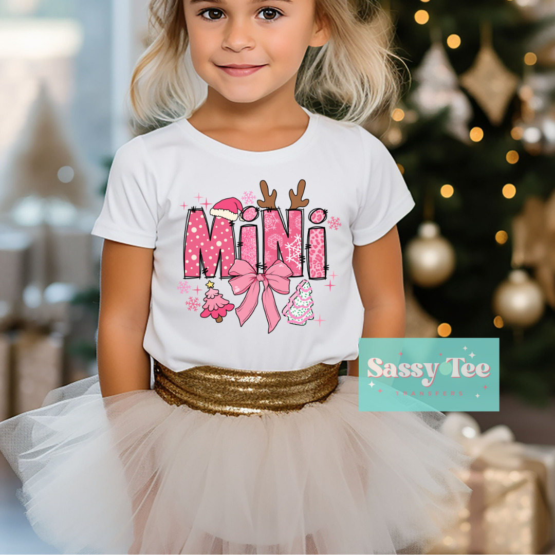 PINK CHRISTMAS REINDEER MINI Kids *Restock, Ships in 5-10 biz days