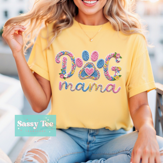 DOG MAMA PASTEL FAUX YARN **Preorder/Restock Ships in 5-10 biz days**