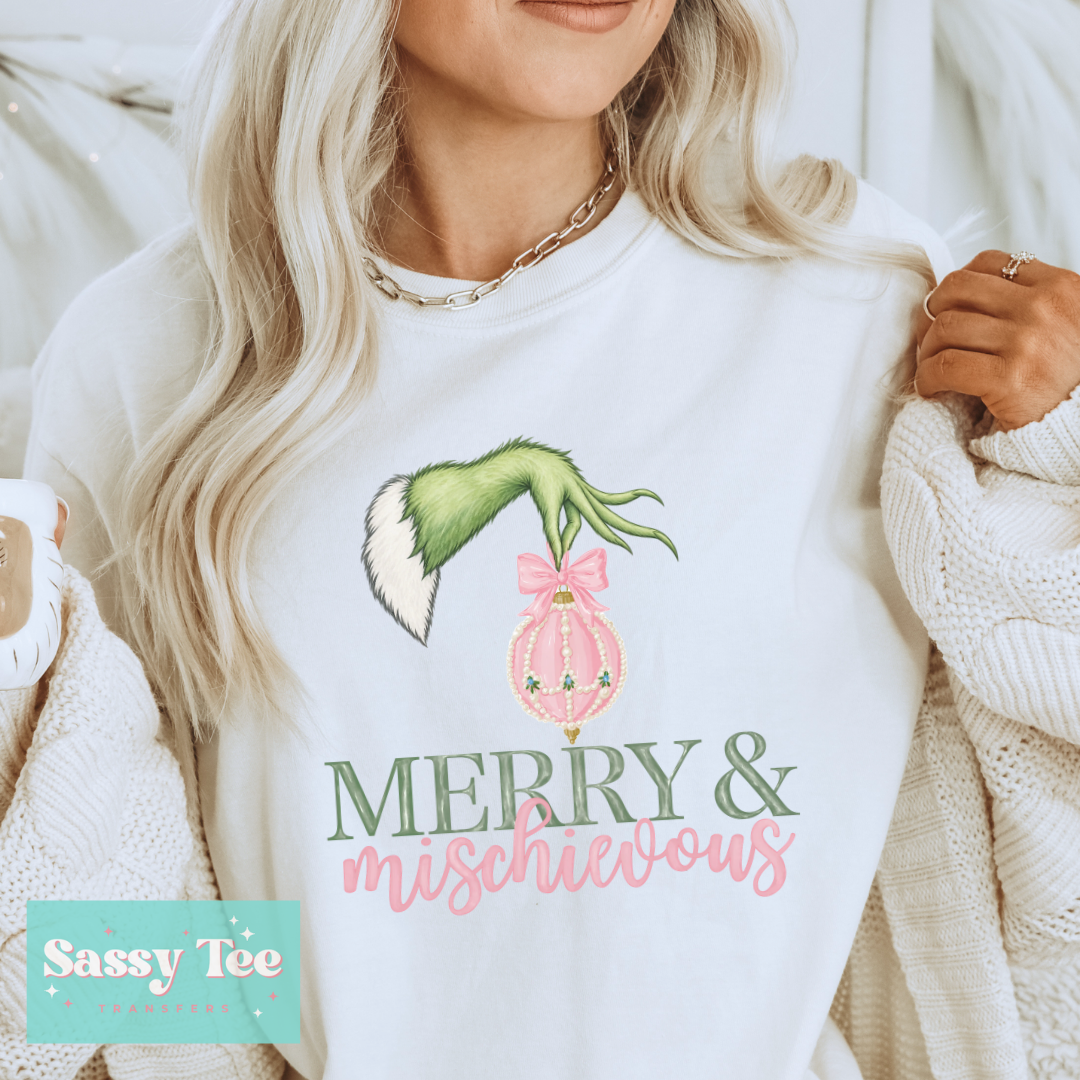 MERRY MISCHIEVOUS GREEN MAN PINK GREEN **Preorder/Restock Ships in 5-10 biz days**