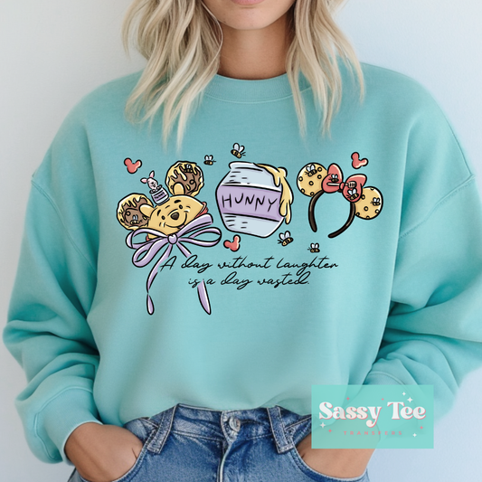 A DAY WITHOUT LAUGHTER HUNNY POOH MOUSE **Preorder/Restock Ships in Est. 5-12 biz days**