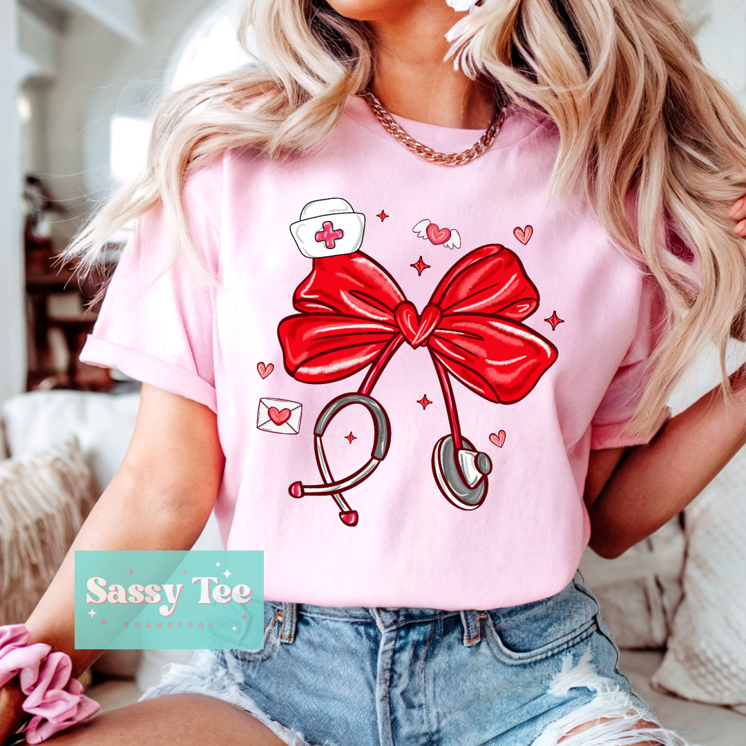 NURSE BOW VALENTINE **Preorder/Restock Ships in 5-10 biz days**