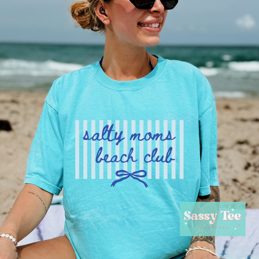 SALTY MOMS BEACH CLUB BLUE PREPPY  **Preorder/Restock Ships in 5-10 biz days**