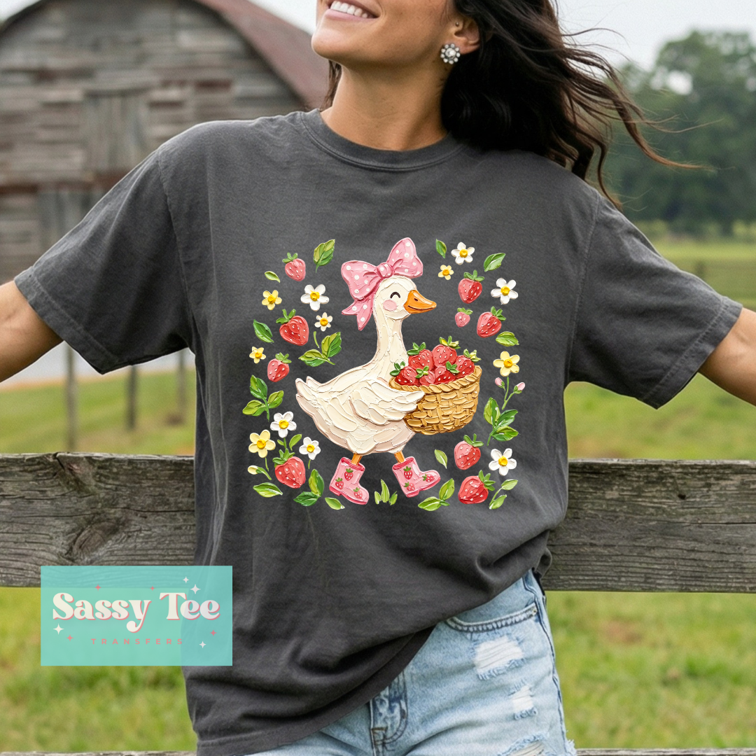 SUMMER GOOSE STRAWBERRIES FAUX TEXTURE PAINT **Preorder/Restock Ships in 5-10 biz days**