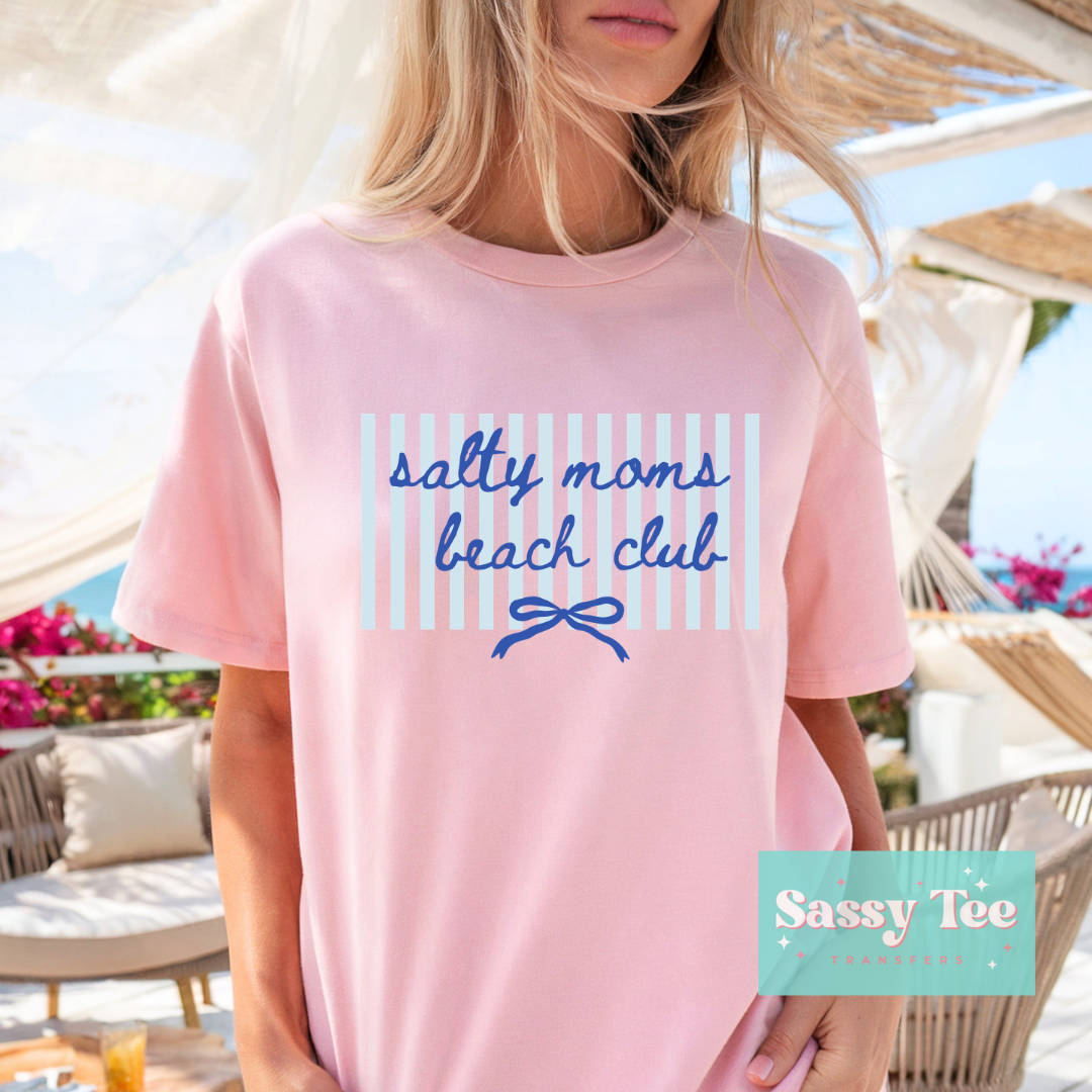 SALTY MOMS BEACH CLUB BLUE PREPPY  **Preorder/Restock Ships in 5-10 biz days**