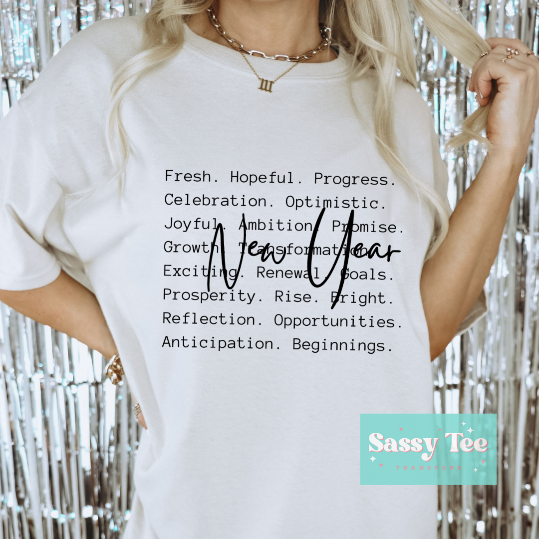 NEW YEAR DEFINITION – Sassy Tee Transfers