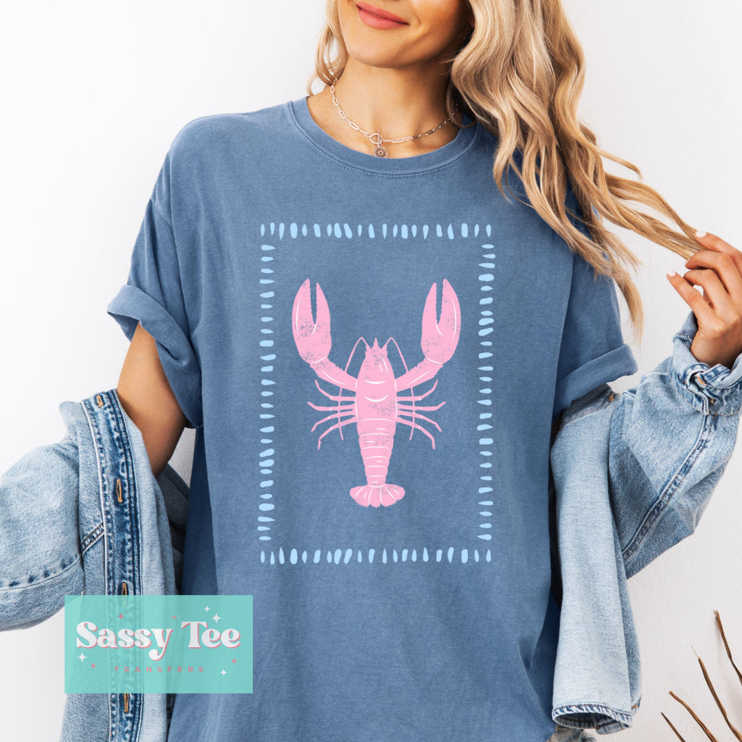 LOBSTER BLUE PINK PREPPY **Preorder/Restock Ships in 5-10 biz days**