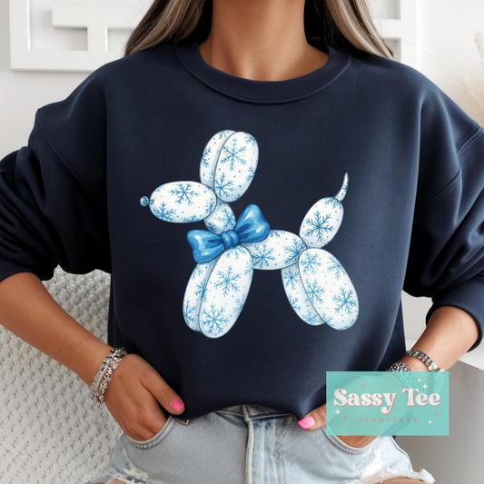 SNOWFLAKE BALLOON DOG **Preorder/Restock Ships in Est. 5-10 biz days**