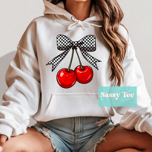 RETRO CHERRY CHECKERS **Preorder, Ships in 5-14 biz days**