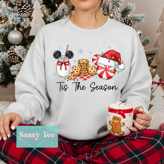TIS THE SEASON MOUSE CHRISTMAS COOKIES MILK **Preorder/Restock Ships in Est. 5-10 biz days**