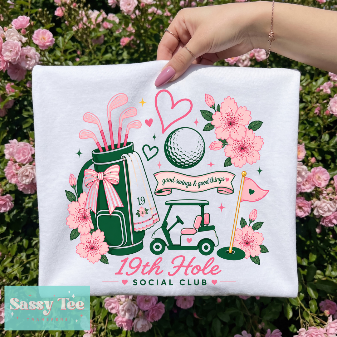19TH HOLE PINK GREEN **Preorder/Restock Ships in 5-10 biz days**