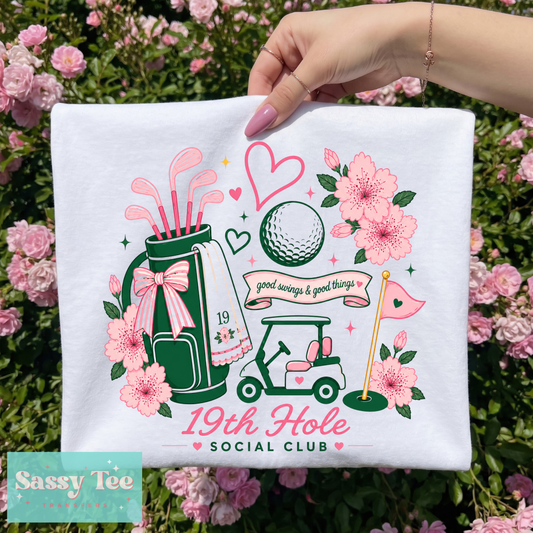 19TH HOLE PINK GREEN **Preorder/Restock Ships in 5-10 biz days**