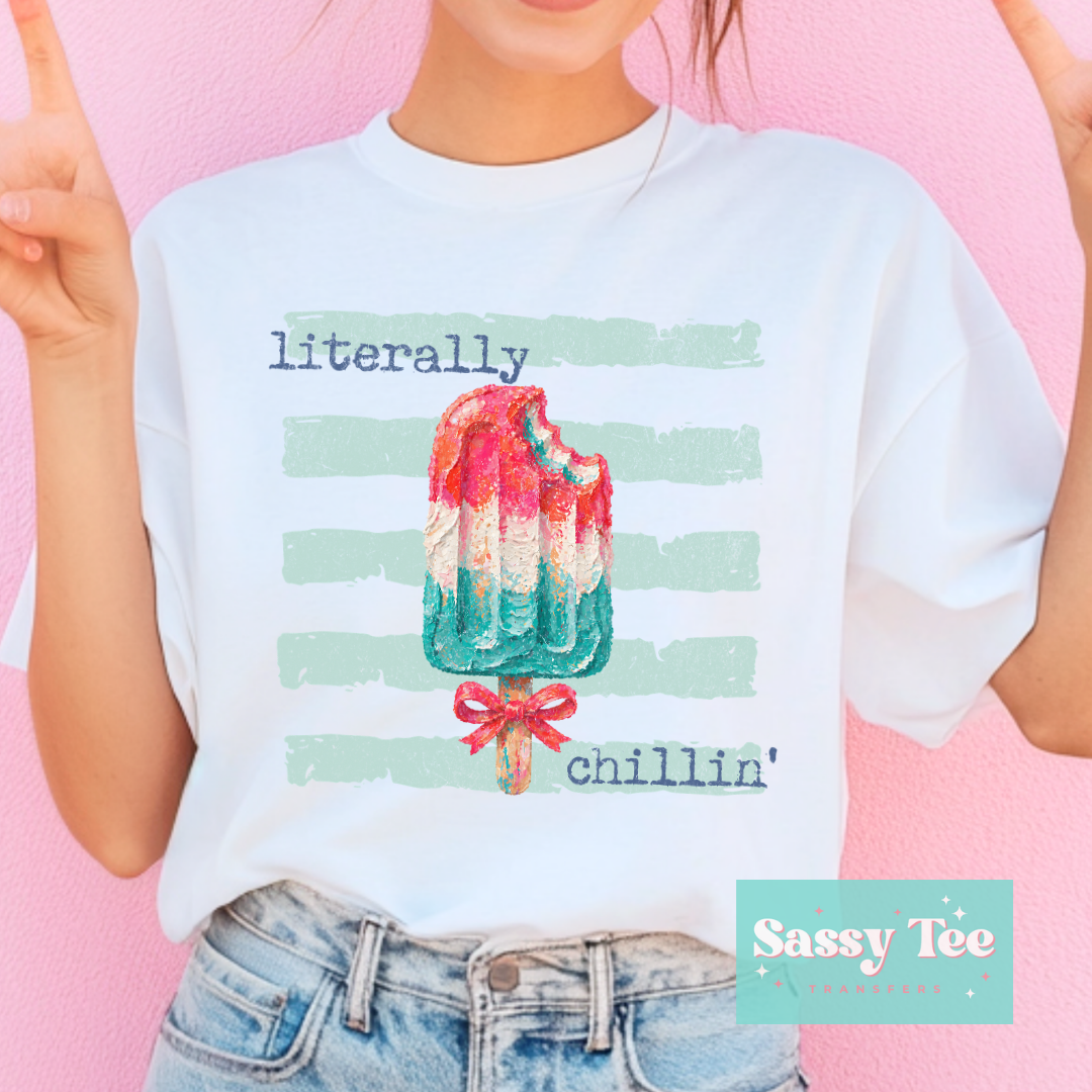 LITERALLY CHILLIN' POPSICLE PREPPY STRIPES **Preorder/Restock Ships in 5-10 biz days**