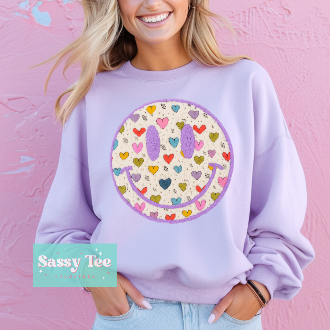 SMILEY HEARTS FAUX YARN **Preorder/Restock Ships in 5-10 biz days**