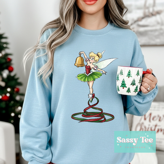 TINKER BELL CHRISTMAS TREE RIBBON **Preorder/Restock Ships in Est. 5-10 biz days**