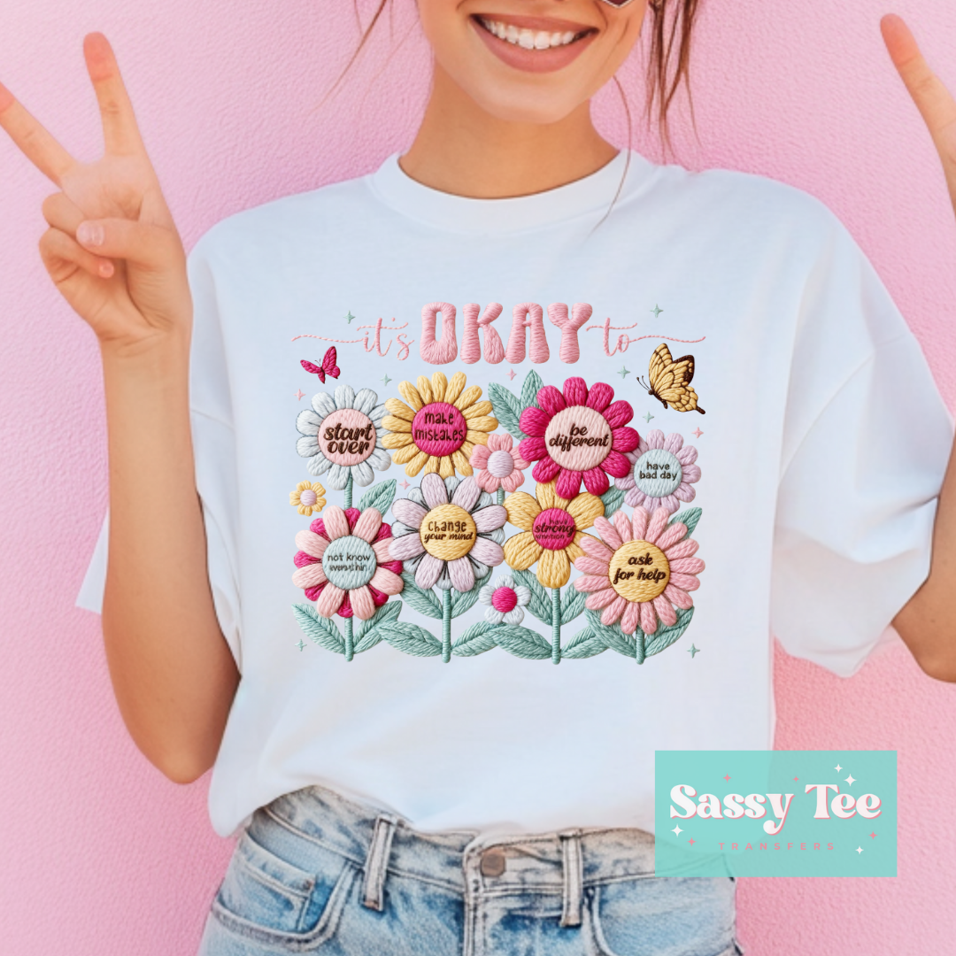 IT'S OKAY TO FLOWERS FAUX YARN **Preorder/Restock Ships in 5-10 biz days**