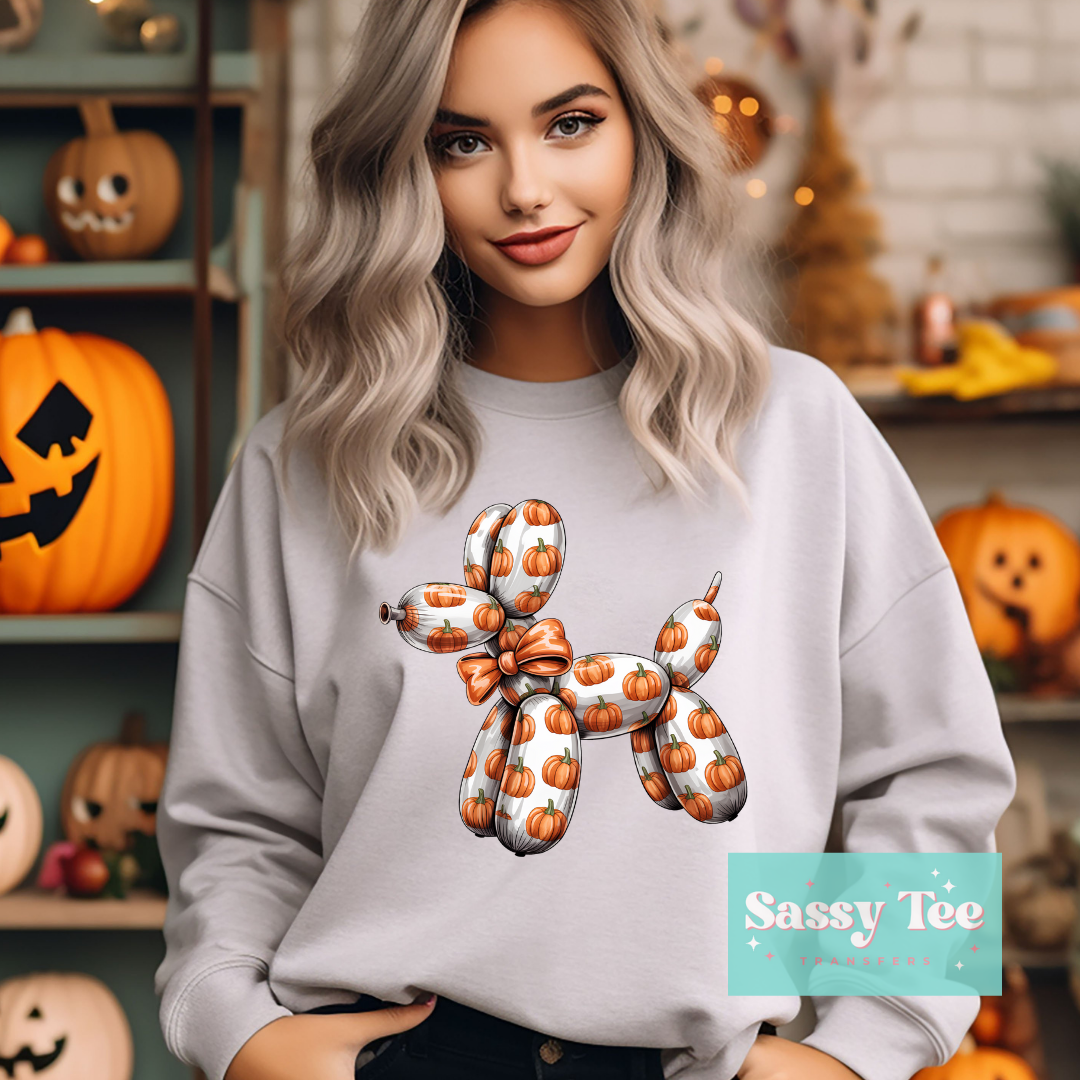 PUMPKIN BALLOON DOG WHITE **Preorder/Restock Ships in Est. 5-10 biz days**