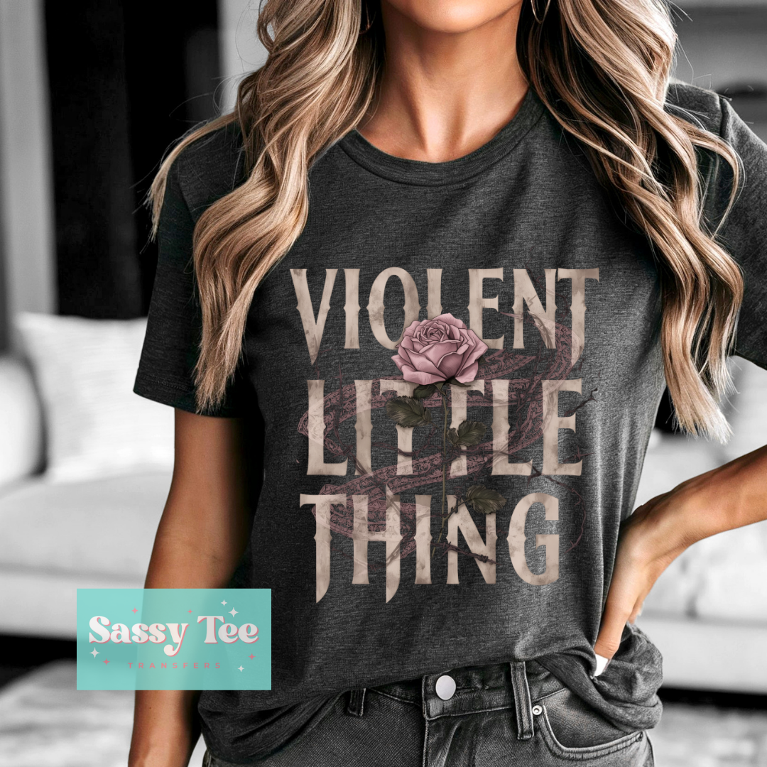 VIOLENT LITTLE THING DISTRESSED ROSE BOOK **Preorder/Restock Ships in 5-10 biz days**