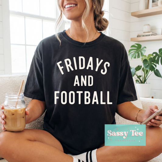 FRIDAYS AND FOOTBALL WHITE **Preorder/Restock Ships in 5-10 biz days**