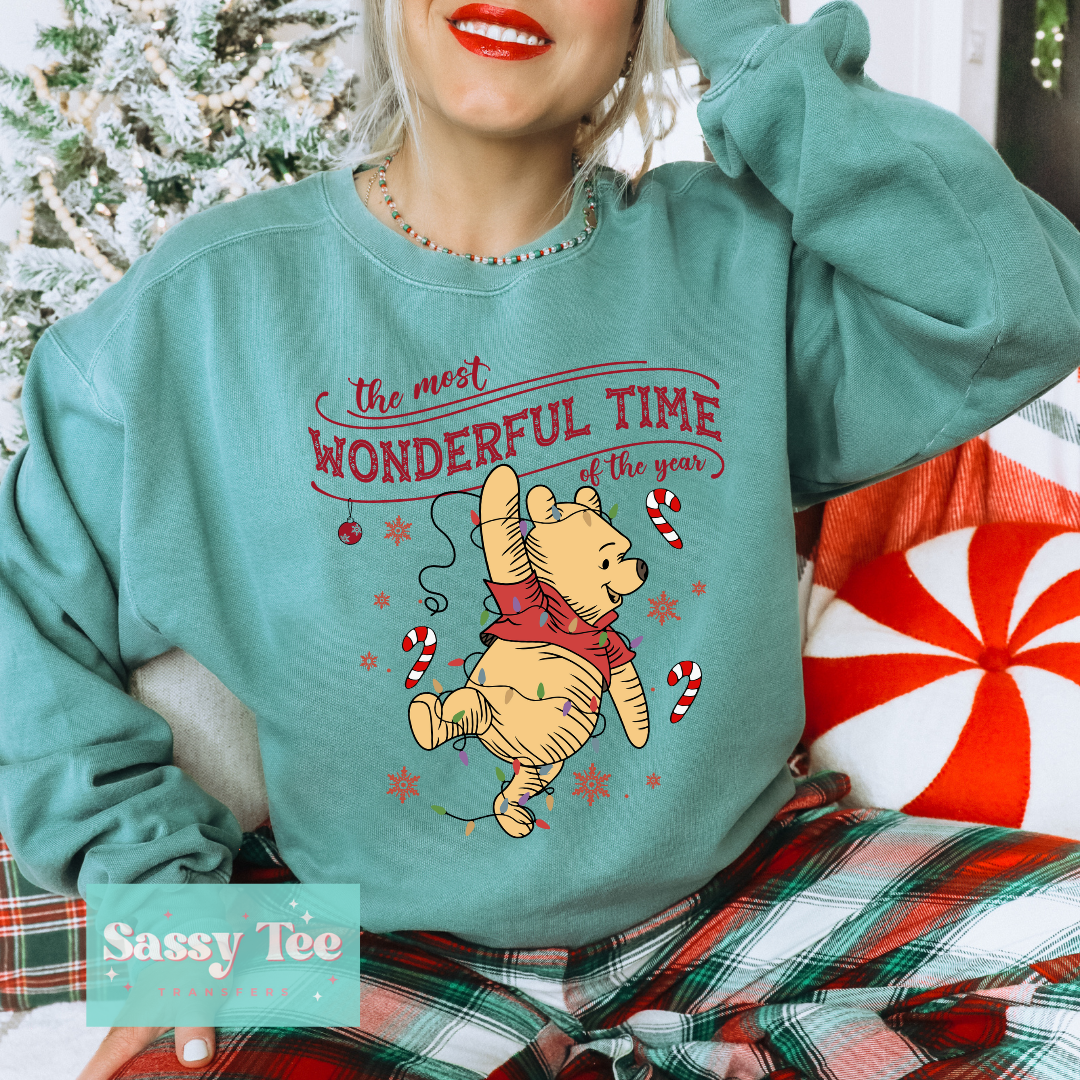 POOH MOST WONDERFUL TIME CHRISTMAS Adult **Preorder/Restock Ships in 5-10 biz days**