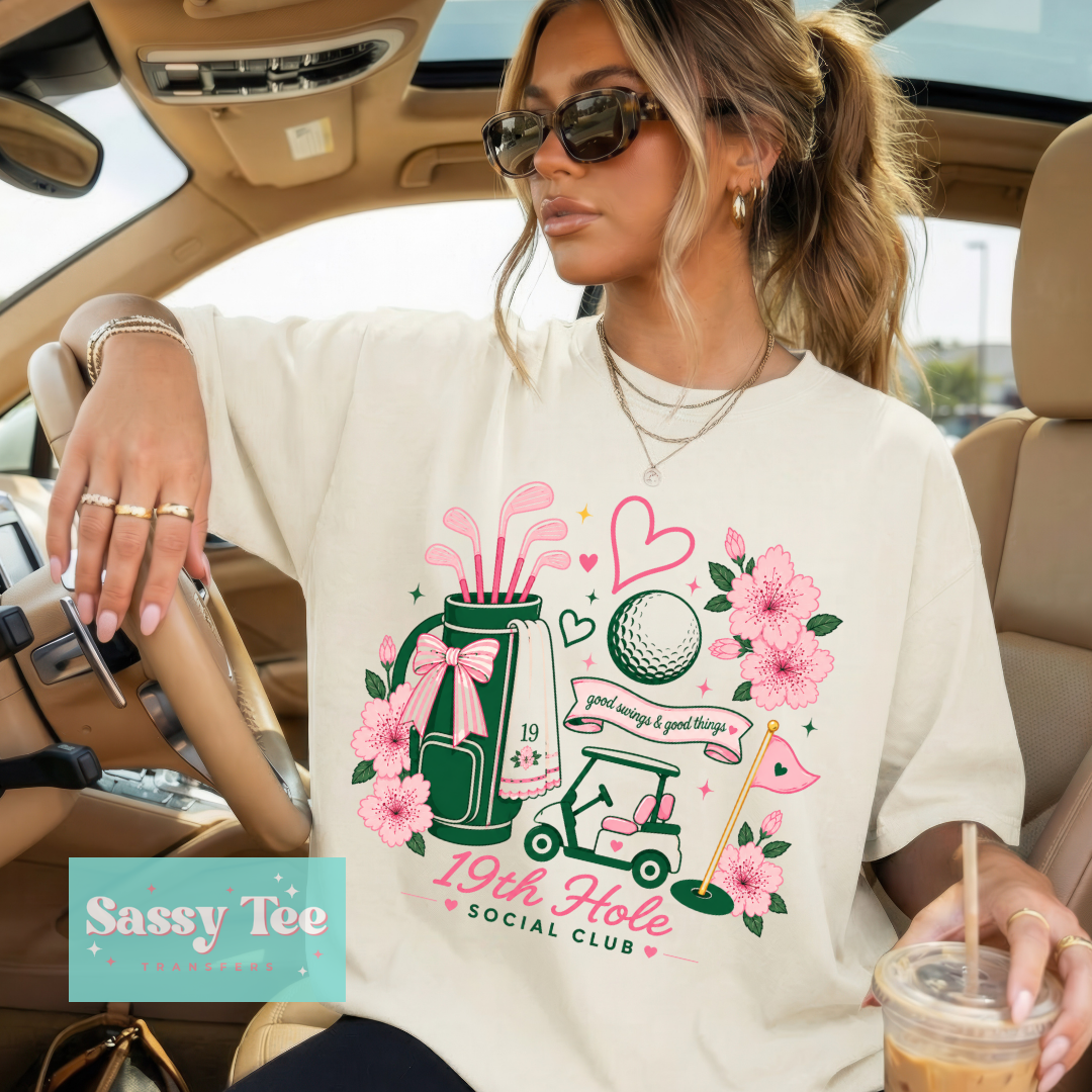19TH HOLE PINK GREEN **Preorder/Restock Ships in 5-10 biz days**