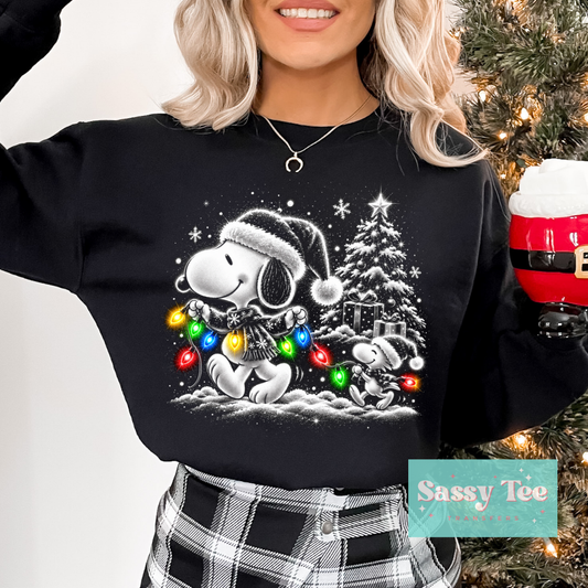 SNOOP FRIEND CHRISTMAS LIGHTS For Darker Colors **Preorder/Restock Ships in 5-10 biz days**