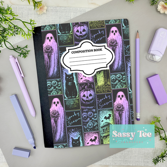 SPOOKY SEASON PASTEL Peel + Stick Notebook Cover SET
