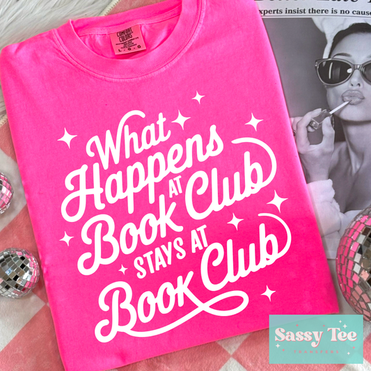 WHAT HAPPENS AT BOOK CLUB