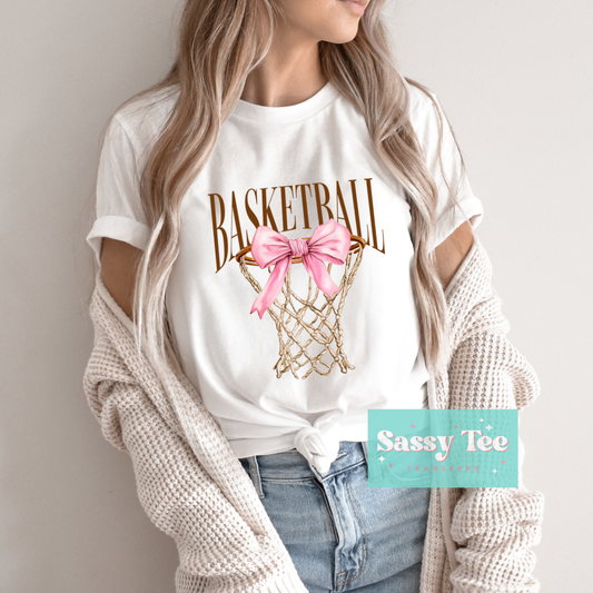 BASKETBALL PINK BOW COQUETTE