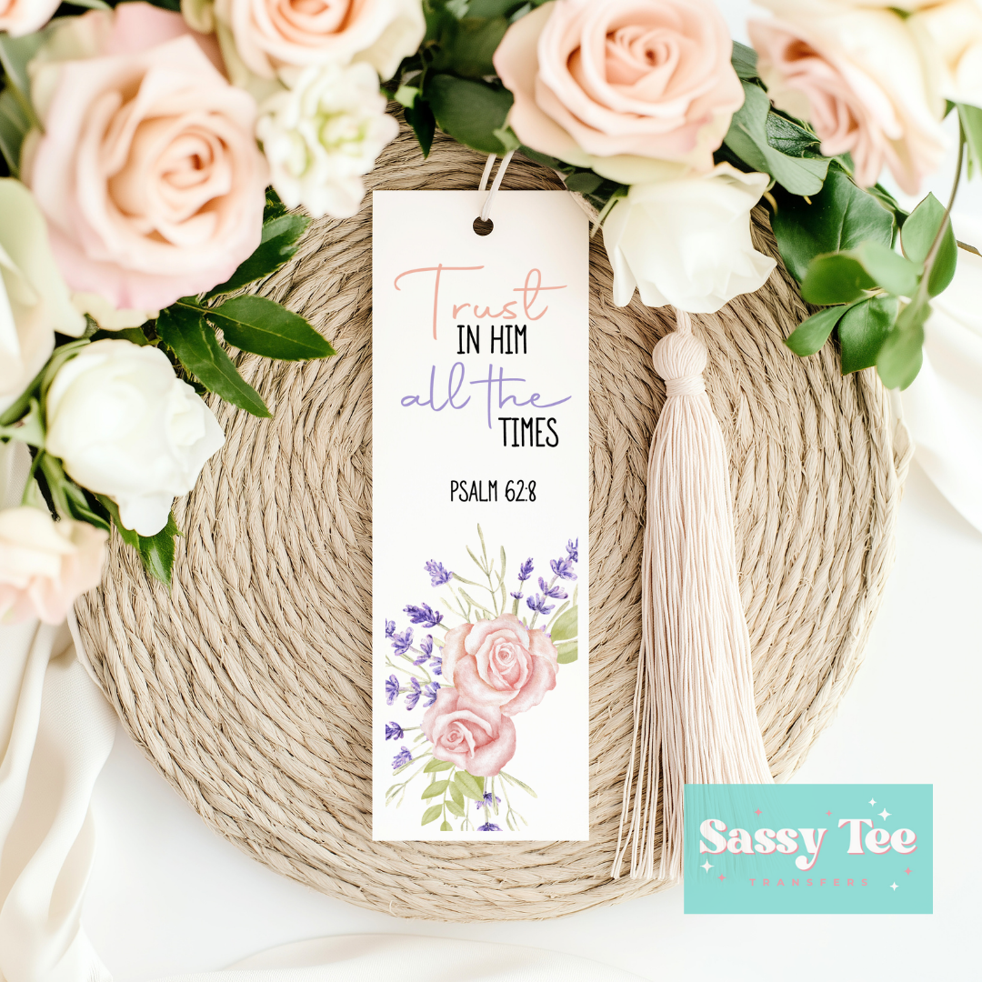 TRUST IN HIM UV DTF BOOKMARK DECAL