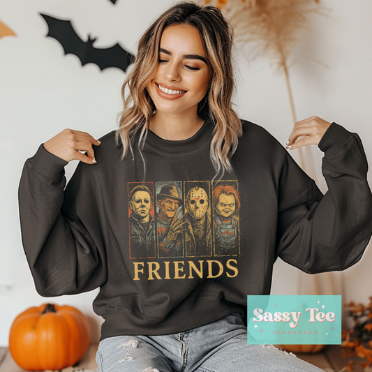 FRIENDS HORROR VINTAGE FOR DARK COLORS **Preorder/Restock Ships in 5-10 biz days**