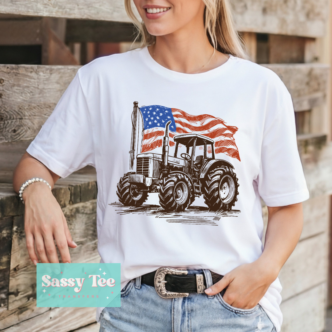 AMERICAN FLAG TRACTOR **Preorder/Restock Ships in 5-10 biz days**